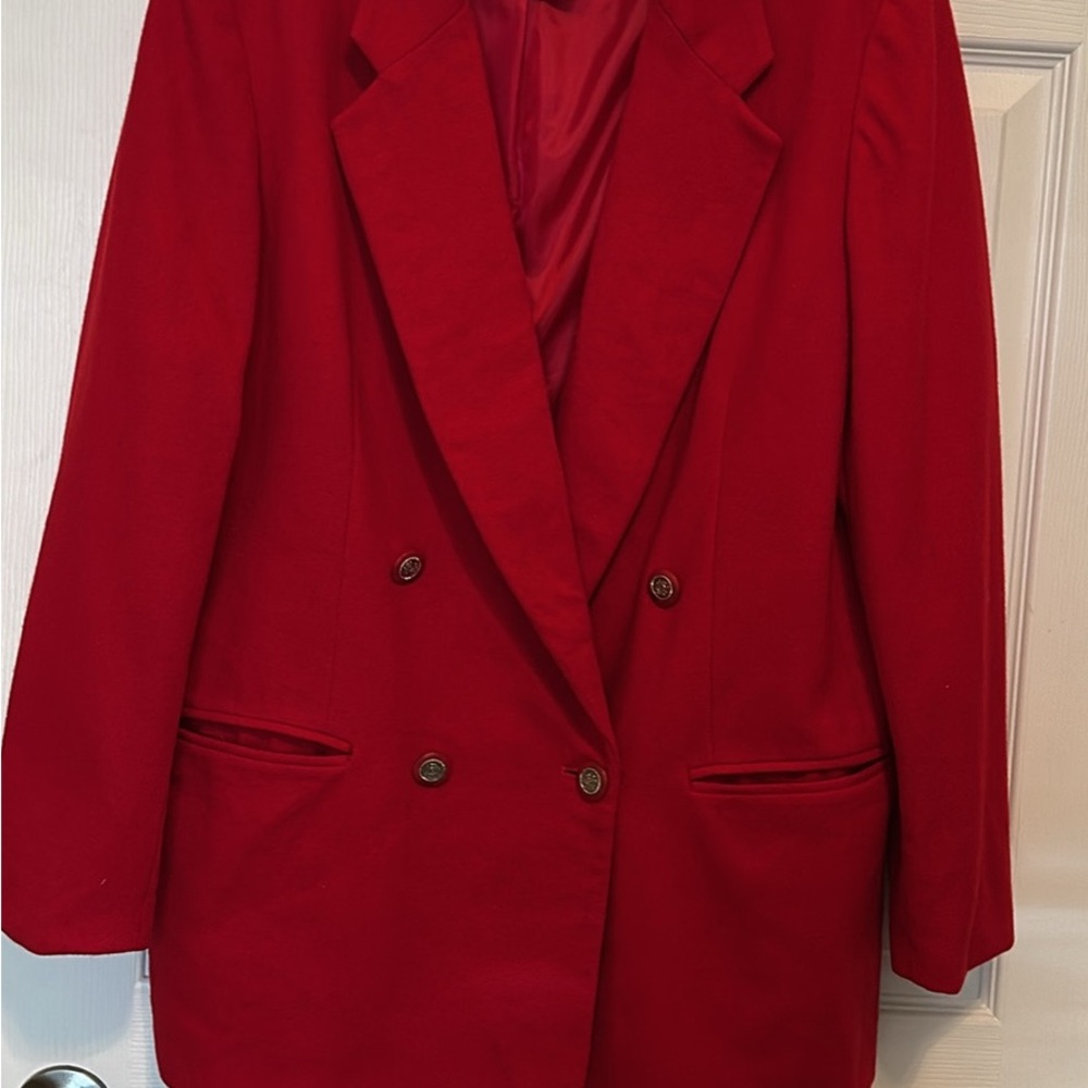 Requirements Bold Red Blazer